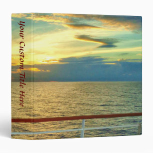 Classeur Coutume marine de lever de soleil