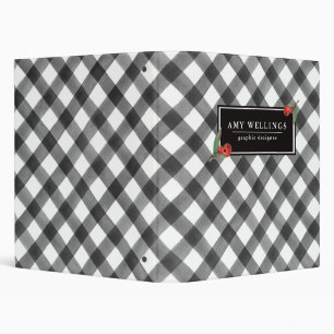 Classeur Coutume noire et blanche d'organisation de plaid