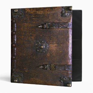 Classeur Couverture de livre en cuir vintage impression rel