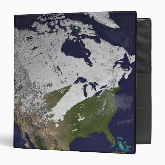 Classeur Couverture de neige d'hiver dans l'hémisphère nord (Devant/Intérieur)