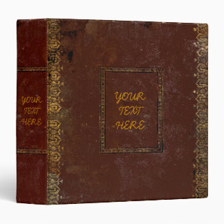 Classeur Couverture de vieux livre victorienne antique de