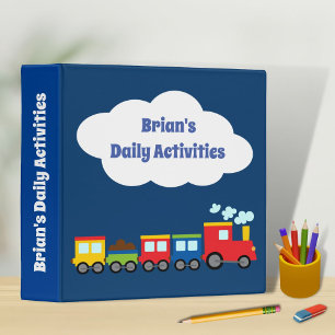 Classeur Couverture du train Activités quotidiennes Classeu
