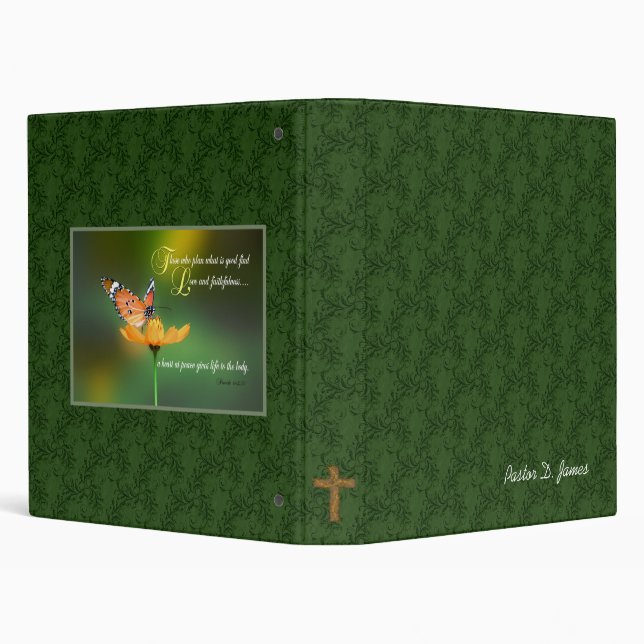 Classeur Couverture personnalisable de carnet de pasteurs (Arrière-plan)