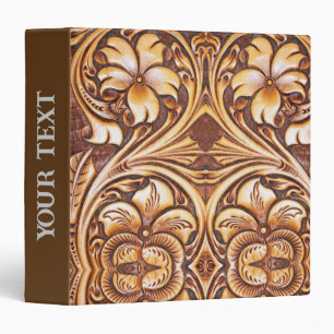 Classeur Cow-boy de pays occidental vintage en cuir