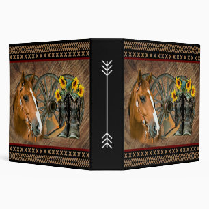 Classeur Cowboy de Western Horse Cowboy Cowboy Hat Wagon Wh