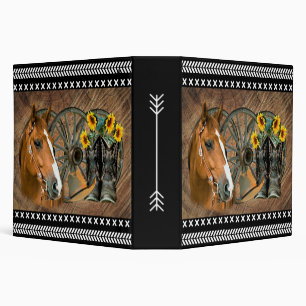 Classeur Cowboy de Western Horse Cowboy Cowboy Hat Wagon Wh