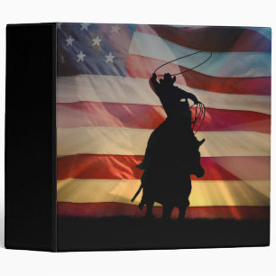 Classeur Cowboy Patriotique Pays Rodéo Occidental
