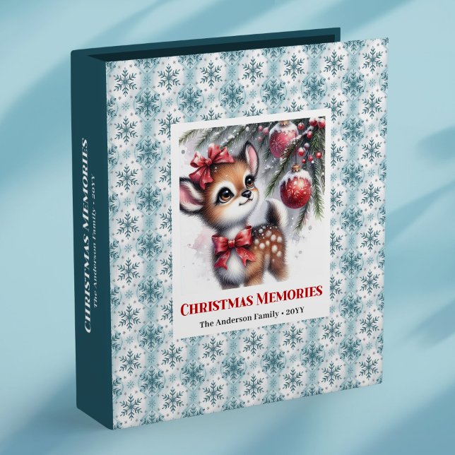 Classeur Cozy baby deer snowy forest kids memory binder (Cozy baby deer snowy forest kids memory binder

)