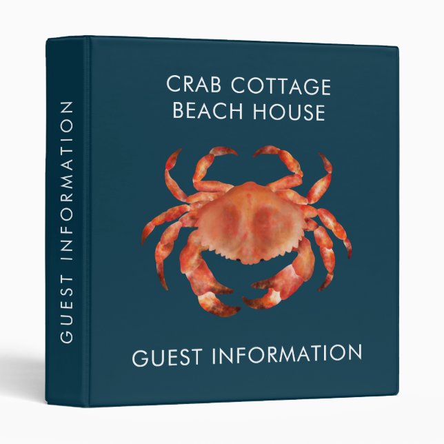 Classeur Crab Beach House Location de vacances Informations (Devant/Côté)