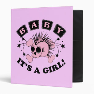 Classeur Crâne de Bébé Fille