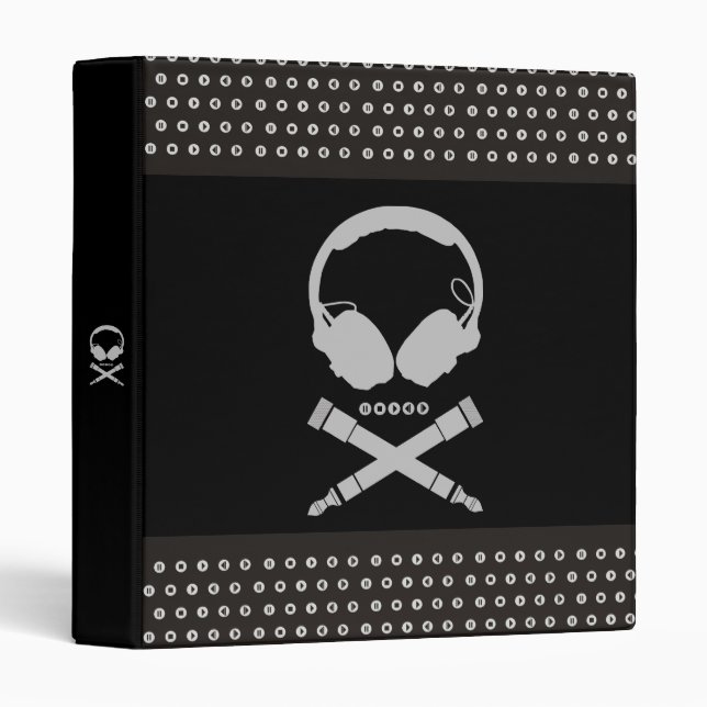 Classeur Crâne du DJ (Devant/Côté)