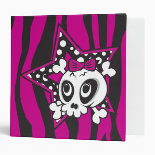 Classeur Crâne Girlie Emo