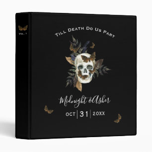Classeur Crâne jusqu'à la mort Do Us Part Mariage Album