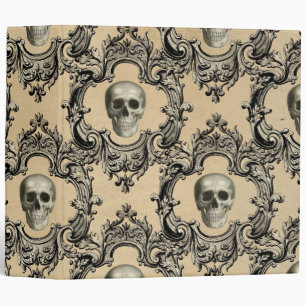 Classeur Crânes de cadre victorien Goth squelette gothique