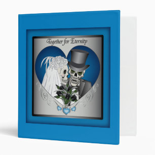 Classeur Crânes de mariage - Bleu