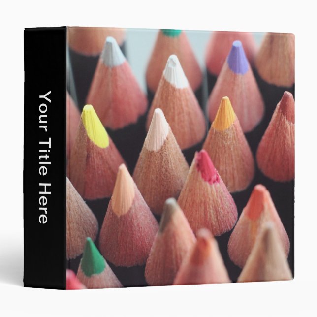 Classeur Crayons de couleur (Devant/Côté)
