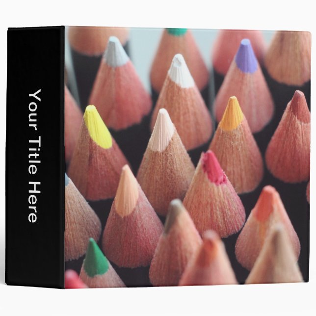 Classeur Crayons de couleur (Devant/Côté)