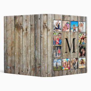 Classeur Create Your Custom Photo Collage Rustic Farmhouse