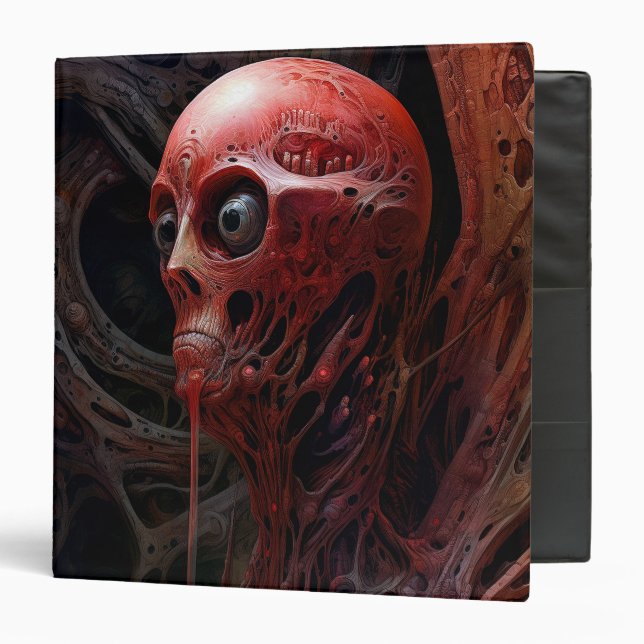 Classeur Créature Alien Sci-fi Horreur Art (Devant/Intérieur)