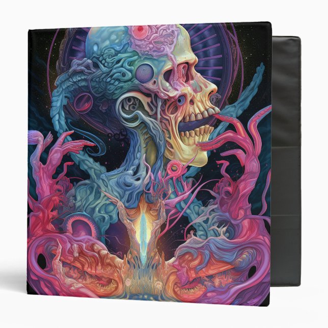 Classeur Créature Alien Surreal Horror Art (Devant/Intérieur)