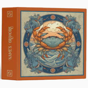 Classeur Créer votre propre cancer Art Nouveau Zodiac