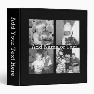 Classeur Créez un collage d'Instagram avec 4 photos - noir