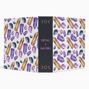 Classeur Créez vos propres cristaux de violet et d'or