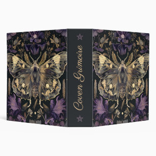 Classeur Créez Vos Propres Fleurs Violettes de Papillon Dor