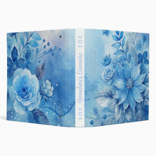 Classeur Créez vos propres roses bleues romantiques shabby