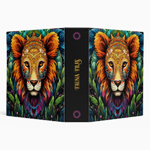 Classeur Créez Votre Propre Animal Totémique Lionne Tribale