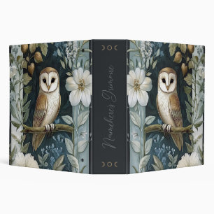 Classeur Créez Votre Propre Botanique Florale de Hibou Doré