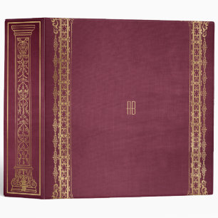 Classeur Créez Votre Propre Cahier Fuchsia Doré