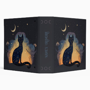 Classeur Créez votre propre chat noir mystique Silhouette