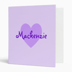 Classeur Créez votre propre coeur personnalisé violet