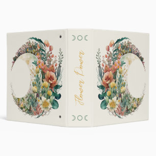 Classeur Créez Votre Propre Croissant de Lune Floral Tropic