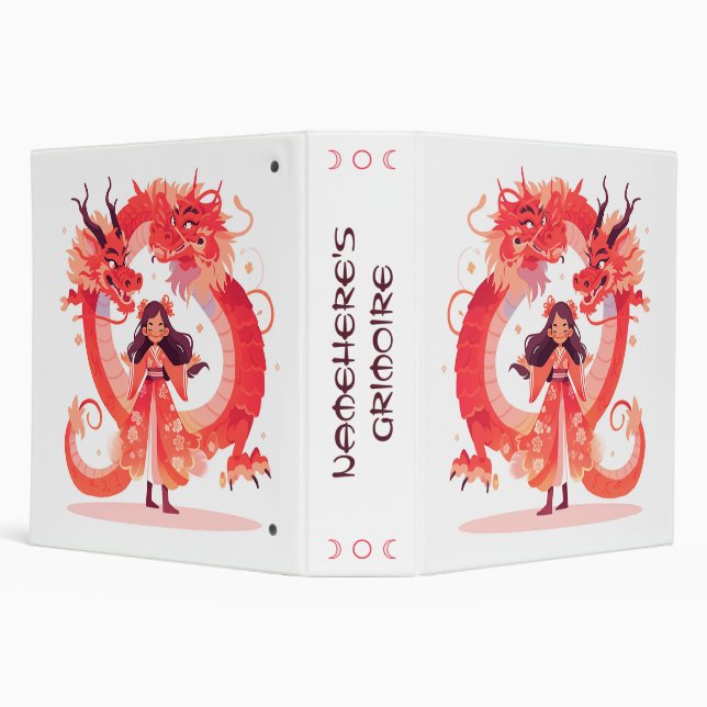 Classeur Créez Votre Propre Demoiselle des Dragons Chinois  (Arrière-plan)