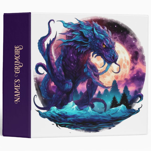 Classeur Créez votre propre dragon d'eau Kraken mythique (Devant/Côté)
