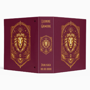 Classeur Créez Votre Propre Élégant Art Déco Lion en Or