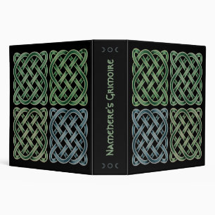 Classeur Créez votre propre entrelacs celtique vert et bleu