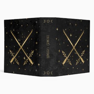 Classeur Créez votre propre épée céleste noire et or