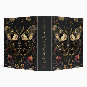 Classeur Créez Votre Propre Floral Fuschia de Moth de l'Or