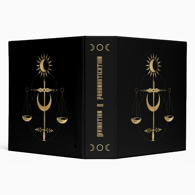 Classeur Créez votre propre jugement Arcane Or Tarot (Arrière-plan)