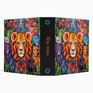Classeur Créez votre propre Lion Tribal Mandala Totem Anima