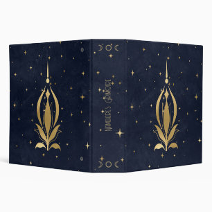 Classeur Créez votre propre Lotus céleste bleu et or