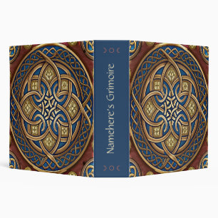 Classeur Créez votre propre nœud celtique bleu marine et or