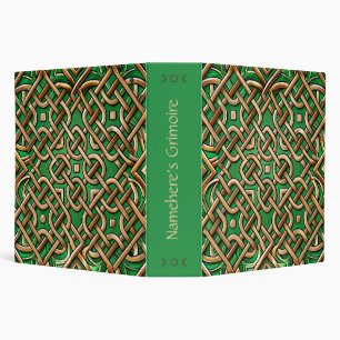 Classeur Créez votre propre nœud celtique bronze brun