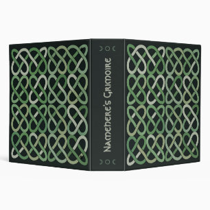 Classeur Créez Votre Propre Nœud Celtique Tissé Ombré Vert