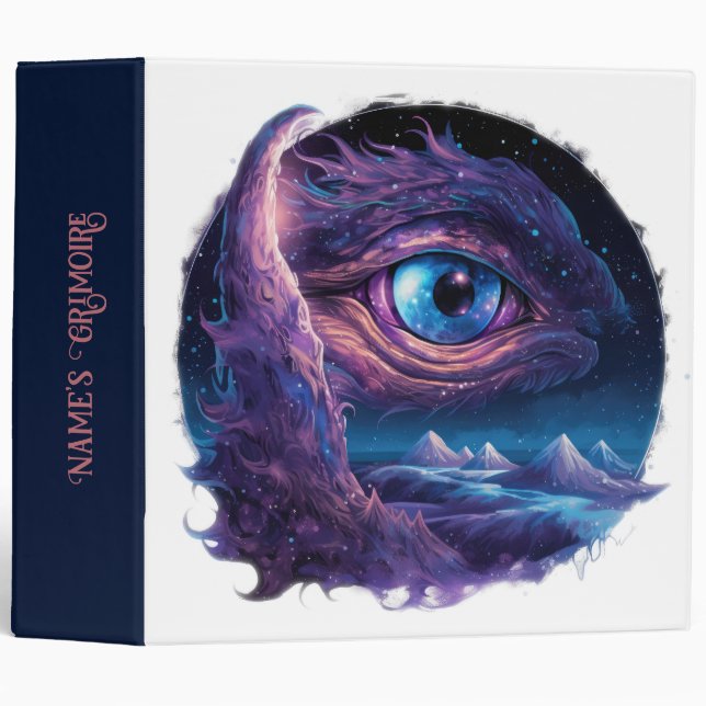 Classeur Créez votre propre oeil de dragon mystique (Devant/Côté)