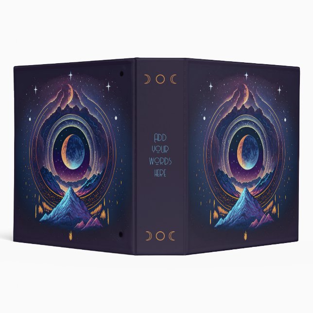 Classeur Créez votre propre paysage magique Lunaire (Arrière-plan)