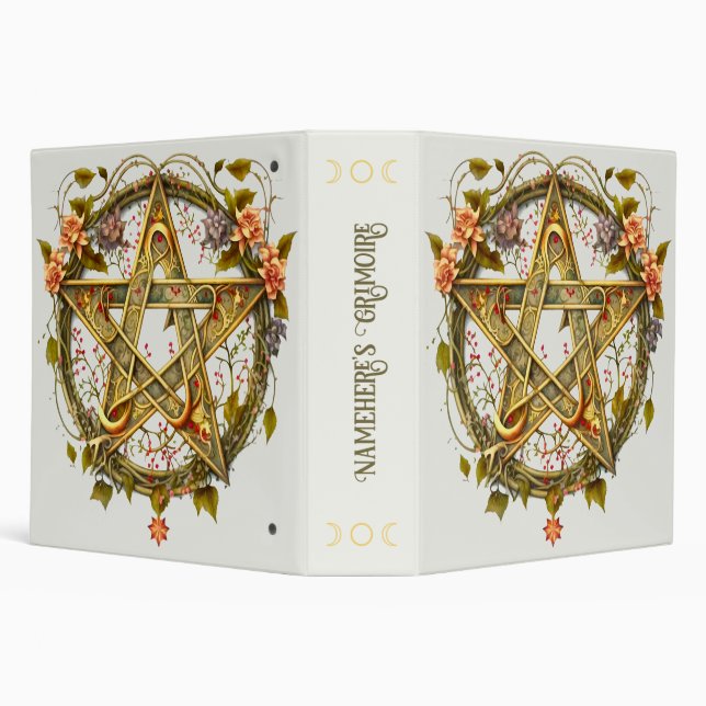 Classeur Créez votre propre pentacle Floral victorien (Arrière-plan)
